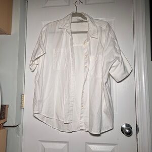Madewell Women's White Button Down Shirt